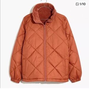 Madewell reversible Sherpa quilted jacket